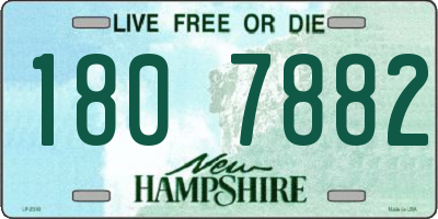 NH license plate 1807882