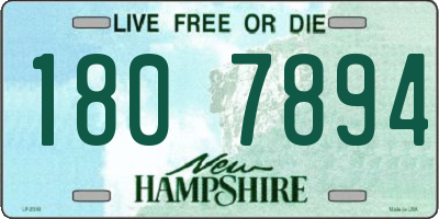 NH license plate 1807894