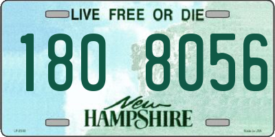 NH license plate 1808056