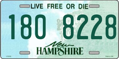 NH license plate 1808228