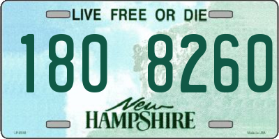 NH license plate 1808260