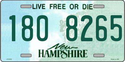 NH license plate 1808265