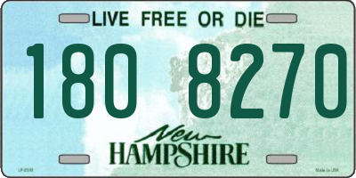 NH license plate 1808270