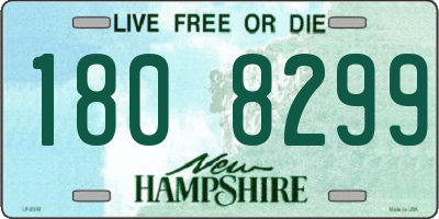 NH license plate 1808299