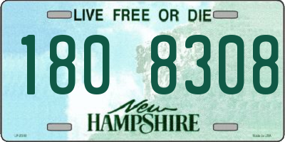 NH license plate 1808308