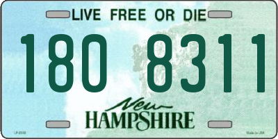 NH license plate 1808311