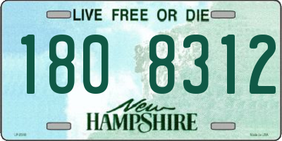 NH license plate 1808312