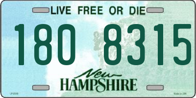 NH license plate 1808315
