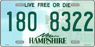 NH license plate 1808322