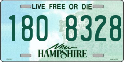 NH license plate 1808328
