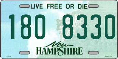 NH license plate 1808330