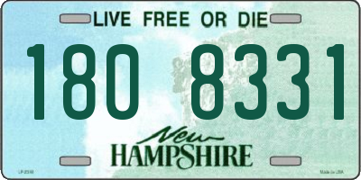 NH license plate 1808331