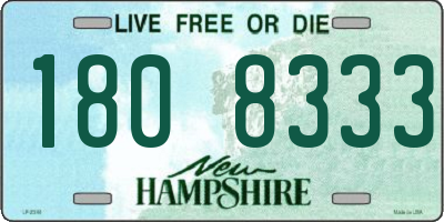 NH license plate 1808333