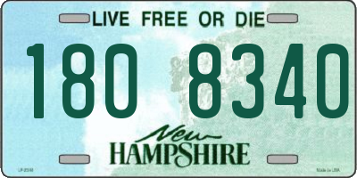 NH license plate 1808340