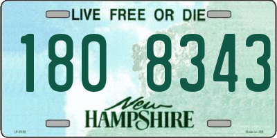 NH license plate 1808343