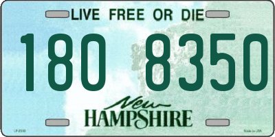 NH license plate 1808350