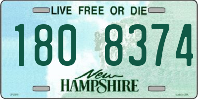 NH license plate 1808374