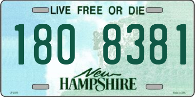 NH license plate 1808381