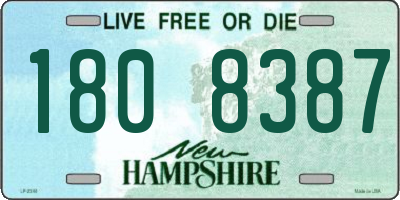 NH license plate 1808387