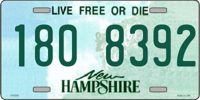 NH license plate 1808392