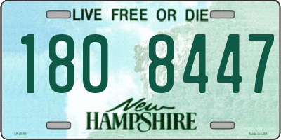 NH license plate 1808447
