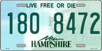 NH license plate 1808472