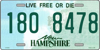 NH license plate 1808478