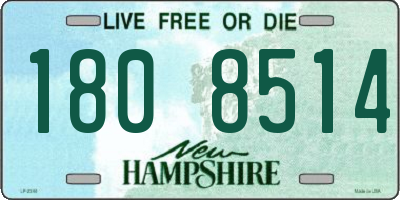 NH license plate 1808514