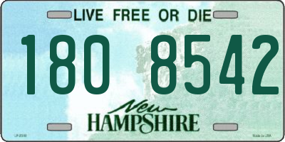 NH license plate 1808542