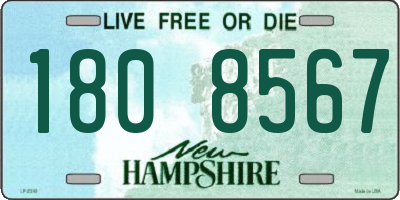 NH license plate 1808567