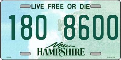 NH license plate 1808600
