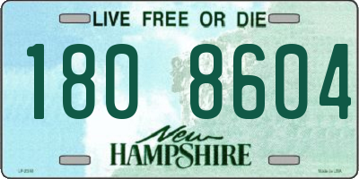 NH license plate 1808604