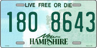 NH license plate 1808643