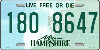 NH license plate 1808647