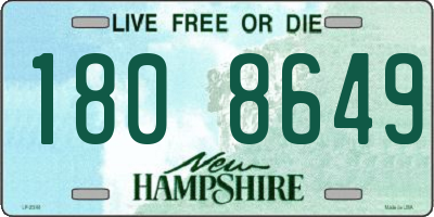 NH license plate 1808649