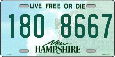 NH license plate 1808667