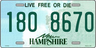 NH license plate 1808670