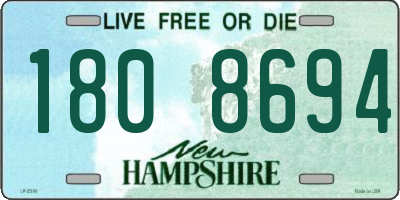 NH license plate 1808694