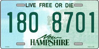 NH license plate 1808701