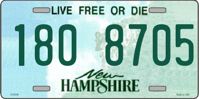 NH license plate 1808705