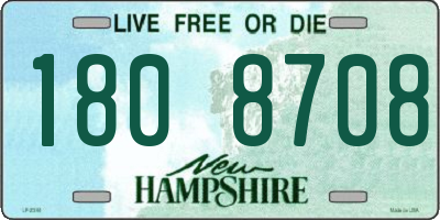 NH license plate 1808708