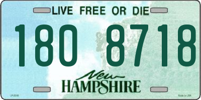 NH license plate 1808718