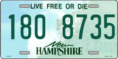 NH license plate 1808735