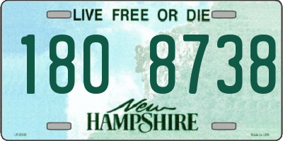NH license plate 1808738