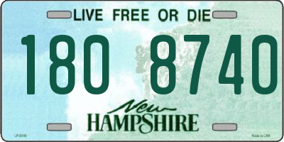 NH license plate 1808740