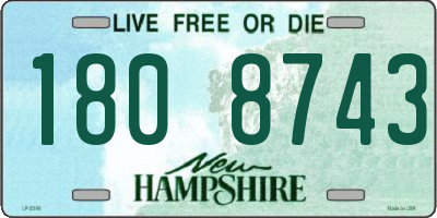 NH license plate 1808743