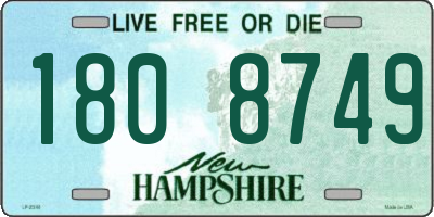 NH license plate 1808749