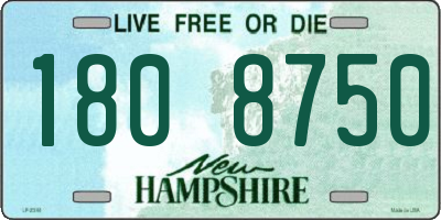 NH license plate 1808750