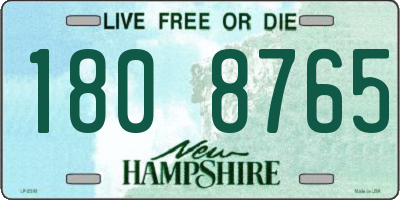 NH license plate 1808765