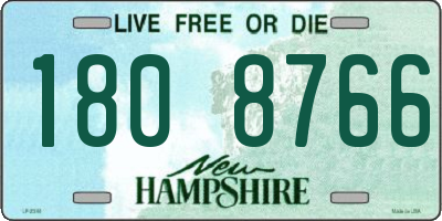 NH license plate 1808766